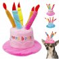 Happy Birthday Cake Pet Hat Accessory Puppy Dog Kitten Cat Party Accessories Special Event Prop