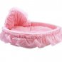 Princess Nest Lace Ruffles Pet Bed S-L Puppy Dog Kitten Cat Pretty Fashionable Comfortable Kennel