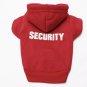 Security Pet Hoodie Sweatshirt XS-XL Funny Print Top Puppy Dog Sweater Jacket Pets Clothes Apparel