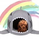 Shark Mouth Pet Bed Nest House S-L Puppy Dog Kitten Cat Comfy House Kennel Sleep Nap Warm Bed
