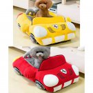 Ferrari Sports Car Shape Pet Bed House Nest Puppy Dog Cat Plush Kennel Sleep Cushion Animal Bedding