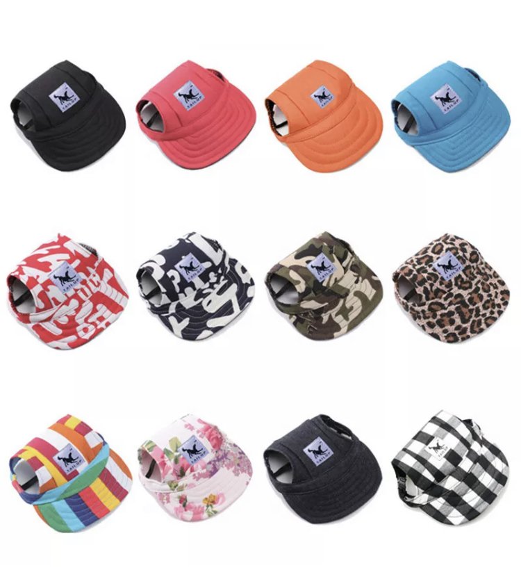 Pet Dog Hat Baseball Cap Windproof Travel Sports Sun Hats Puppy Dog Accessories