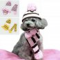 3pc Pet Warm Winter Knitted Outfit XS-L Hat Scarf Socks Set puppy Dog Cat Accessories
