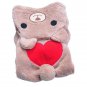 Bear Pet Hooded Jumpsuit XS-XL Puppy Dog Cat Apparel Costume Warm Fleece Winter Pets Clothes