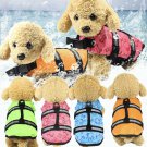 Pet Dog Swimming Life Jacket XXS-XL Top Stripe Reflective Preserver Pet Supplies
