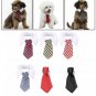 Pet Striped Bow Tie Necktie Collar Puppy Dog Cat Neck Tie Events Holiday Party Accessories
