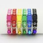 Paw Print Pet Collar Bell Charm Puppy Dog Cat Safety Buckle Neck Strap  Printed Collars