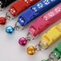 Paw Print Pet Collar Bell Charm Puppy Dog Cat Safety Buckle Neck Strap  Printed Collars