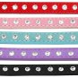 Bling Rhinestone Suede Leather Pet Collars XXS-S Crystal Adjustable Puppy Dog Kitten Cat Supplies