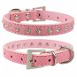 Bling Rhinestone Suede Leather Pet Collars XXS-S Crystal Adjustable Puppy Dog Kitten Cat Supplies