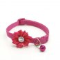 Bow Rhinestone Bell Adjustable Pet Collar Small Puppy Dog Kitten Cat Supplies Accessories Collars