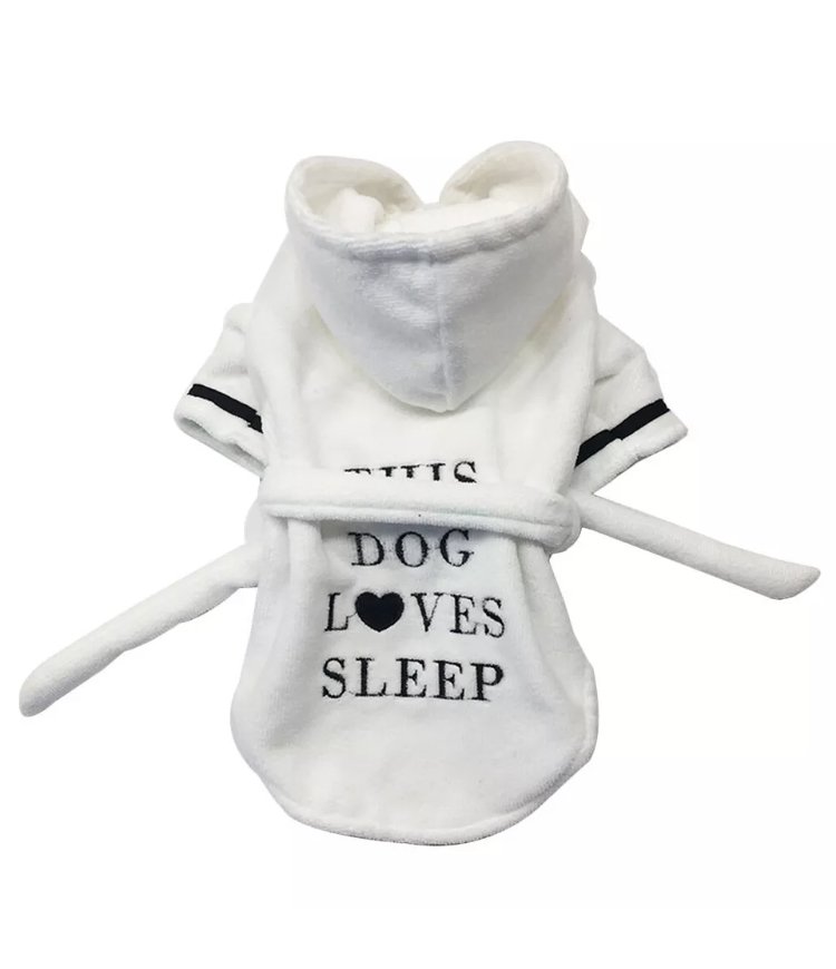 Pet Bathrobe Bath Towel Robe XS-XL Puppy Dog Cat Soft Absorbent Pajamas Clothes Grooming Supplies