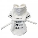 Pet Bathrobe Bath Towel Robe XS-XL Puppy Dog Cat Soft Absorbent Pajamas Clothes Grooming Supplies