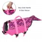 Pet Mermaid Life Jacket Vest XS-XL Water Safety Preserver Saver Swimming Float Puppy Dog Supplies