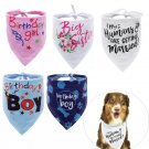 Pet Birthday Special Event Bandana Puppy Dog Cat Supplies Collars Neckerchief Neck Scarf Accessories