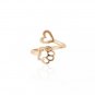 Love Heart Paw Ring Print Beauty Hollow Open Adjustable Ring Pet Dog Cat Animals Fashion Jewelry