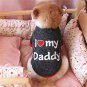 I Love Daddy Mommy Pet XS-L Sweatshirt Puppy Dog Cat Shirt Top Letter Pullover Winter Warm Clothes