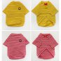 Smiley Face Shirt Matching Pet People Tops Clothes S-4XL Puppy Dog Kitten Cat Striped Cool Clothing