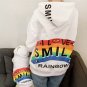 I Love Smile Rainbow Matching Hoodies Leisure Design Pet Parent Dog Family Clothes Sweatshirt