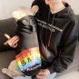 I Love Smile Rainbow Matching Hoodies Leisure Design Pet Parent Dog Family Clothes Sweatshirt