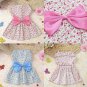 Pet Princess Flower Bow Dress XS-XL Puppy Dog Cat Princess Costume Apparel Dressup Clothes