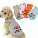 I Love My Mommy Daddy Top S-2XL Pet Puppy Dog Cat Lovable Tank Top Vest Pets Clothes