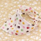 Paw Print Pet Bandana Collar Puppy Dog Kitten Cat Triangle Neck Scarf Adjustable Neckerchief