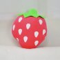Plush Squeaky Strawberry Pet Chew Toy Squeaker Sound Fruit Ball Puppy Dog Fetch Interactive Toys