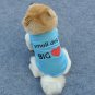 Small Dog Big Heart Pet Tank XS-L Clothes Top Puppy Dog Shirt Fashion Love Pets Apparel