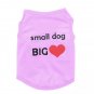 Small Dog Big Heart Pet Tank XS-L Clothes Top Puppy Dog Shirt Fashion Love Pets Apparel