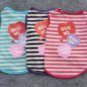 Hug Me Kiss Me Love Me XS-2XL Pet Tank Top Puppy Dog Shirt Cat Clothes Love Valentine's Day Apparel