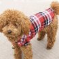 Plaid Turn Down Collar Shirt XS-L Short Sleeve Button Closure Lattice Dog Cat Apparel Pet Clothes