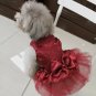 Rhinestone Gems Pet Tutu Dress XS-L Princess Lace Skirt Puppy Dog Cat Costume Apparel Clothes