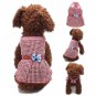 Lattice Princess Pet Bow Dress S-XL Puppy Dog Sleeveless Summer Spring Fashion Pet Clothes Apparel