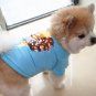 Desserts Printed Pet T-Shirt XS-XXL Puppy Dog Kitten Cat Candy Icecream Spring Summer Pets Clothes