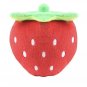 Plush Squeaky Strawberry Pet Chew Toy Squeaker Sound Fruit Ball Puppy Dog Fetch Interactive Toys