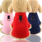 Warm D Ring Pet Sweater XS-2XL Puppy Dog Cat Vest Top Autumn Winter Clothes