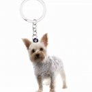 Yorkshire Yorkie Acrylic Keychain Pendant Collectible Car Bag Keyring Animal Pet Puppy Dog Accessory