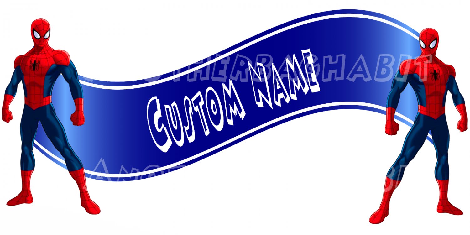Spiderman Room Decor -  Wall Decal Removable Sticker CUSTOM NAME