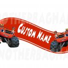 Blaze and the Monster Machine Room Decor -  Wall Decal Removable CUSTOM NAME