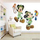 Safari Mickey Mouse and Minnie Mouse Room Decor -  Wall Decal Removable Sticker