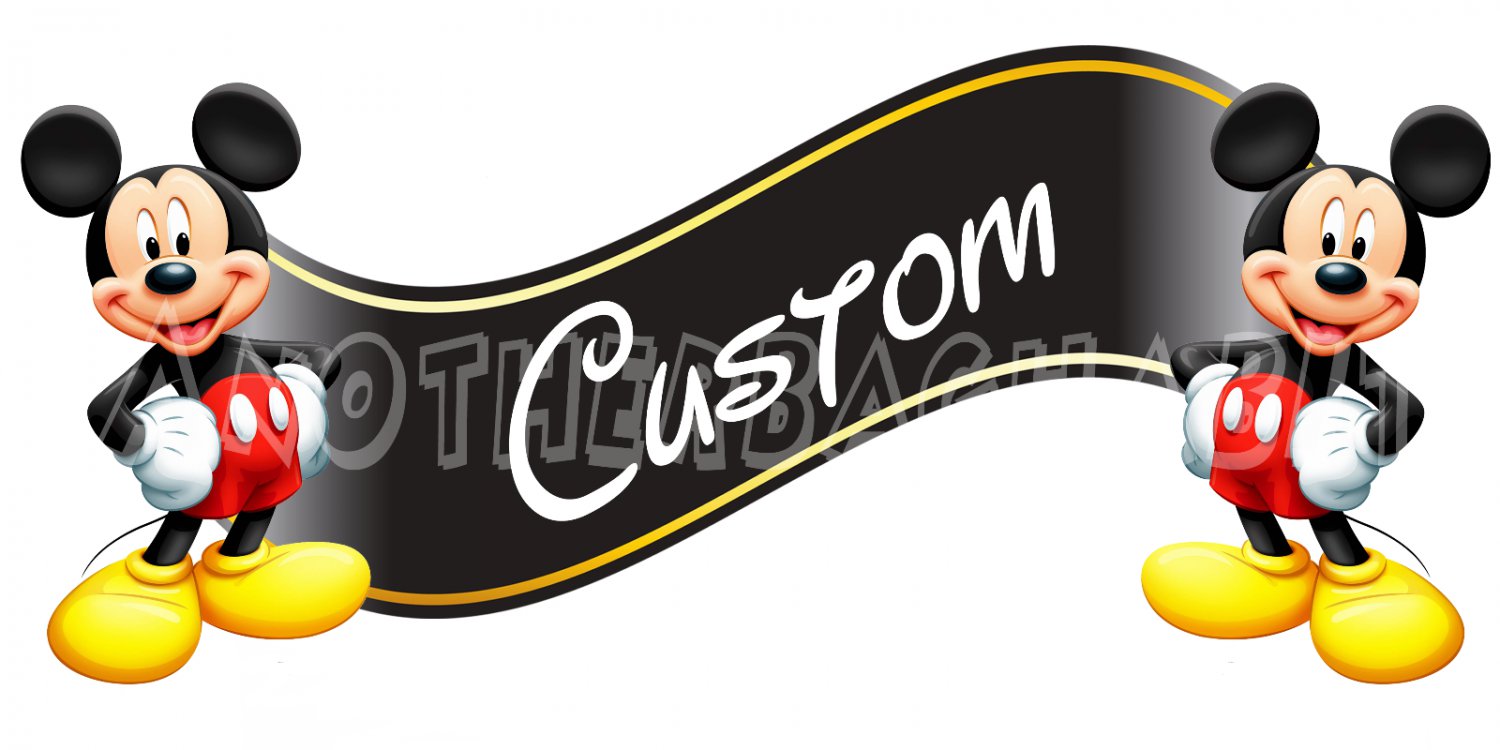 Mickey Mouse Banner Wall Decal (Inspired)