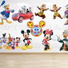 Mickey Mouse and Minnie Mouse Big Clubhouse Wall Decal (Inspired)