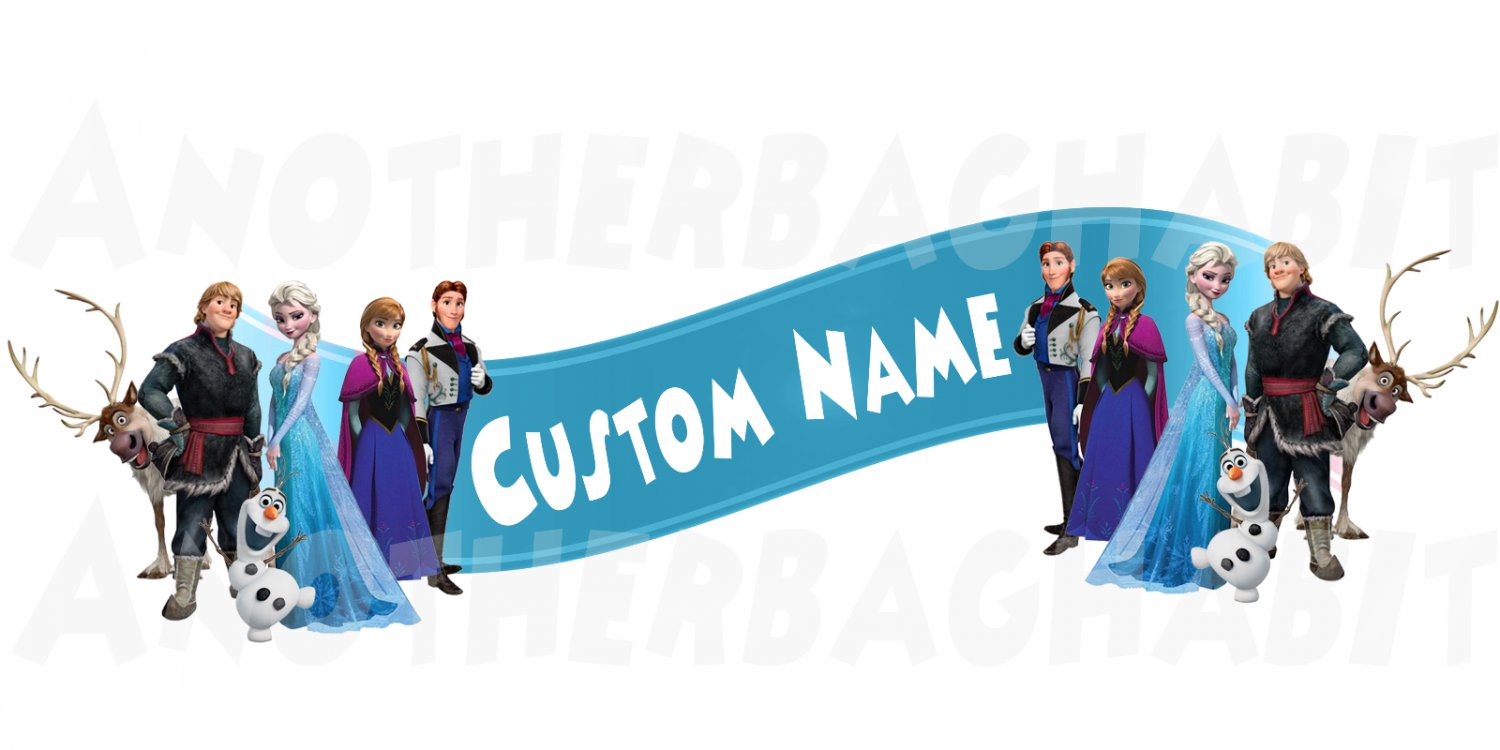 Frozen Elsa Banner Wall Decal (Inspired)