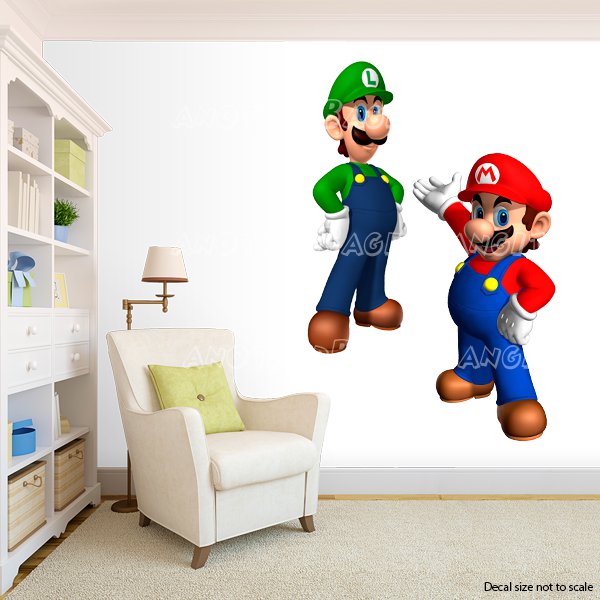 Super Mario and Luigi Wall Decal (Inspired)