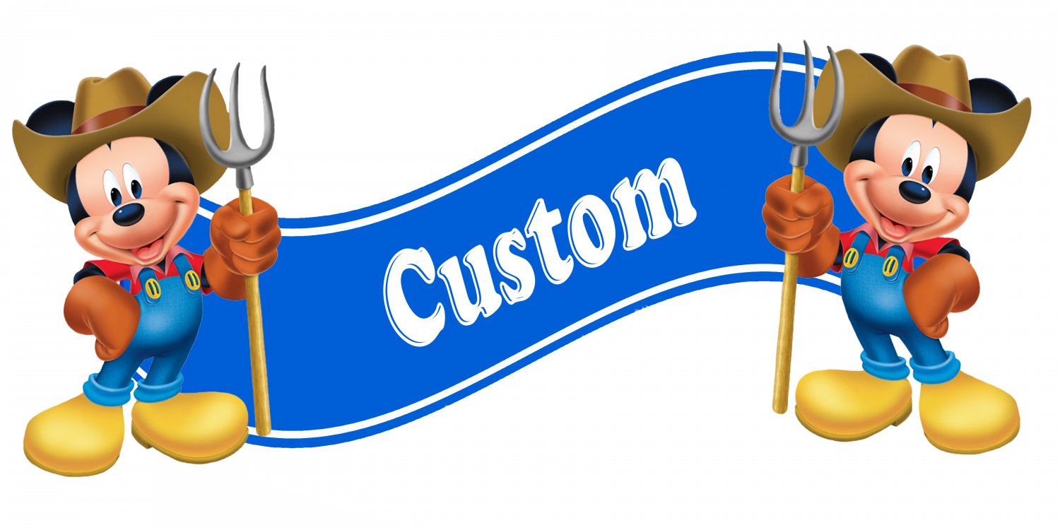 Mickey Farmer Banner Wall Decal (Inspired)