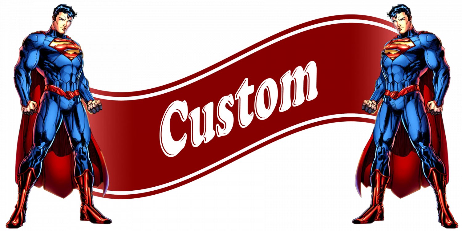 Superman Banner Wall Decal (Inspired)