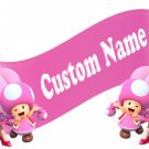 Princess Peach and Toadette Banner Wall Decal (Inspired)