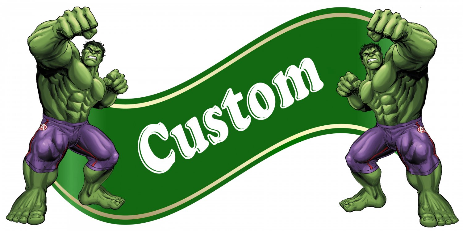 Hulk Room Decor -  Wall Decal Removable Sticker CUSTOM NAME