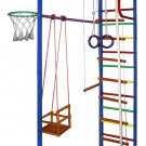 Kid's Home Gym Swedish Wall with Swing and Accessories: Vertical-10